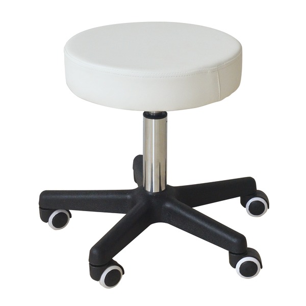 オットマン 足置き 約幅475mm ホワイト PUレザー 金属 スチール パイプ ガス圧 昇降 スツール イス バーチェア 椅子 カウンターチェア 組立品 リビング 書斎 在宅ワーク 白 送料無料の通販は