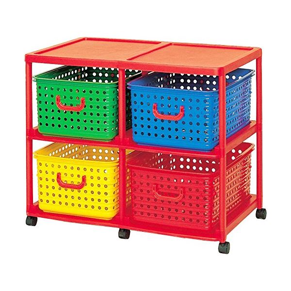 おもちゃ整理 収納 整理 収納 棚 幅87cm 大型 大きい 4型 キャスター付 移動可能 車輪付き き キッズ ビッグバスケット 子供用 子ども部屋 リビング オモチャ 玩具 遊具 送料無料の通販は 16,873円
