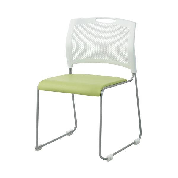 ジョインテックス 会議イス FRS-20L LG リーフグリーン 緑