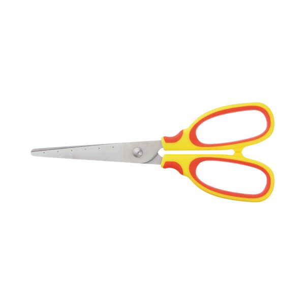 (まとめ) TANOSEE はさみ 刃先先丸 刃渡り65mm イエロー 1本 【×30セット】 黄 送料無料の通販は 8,148円