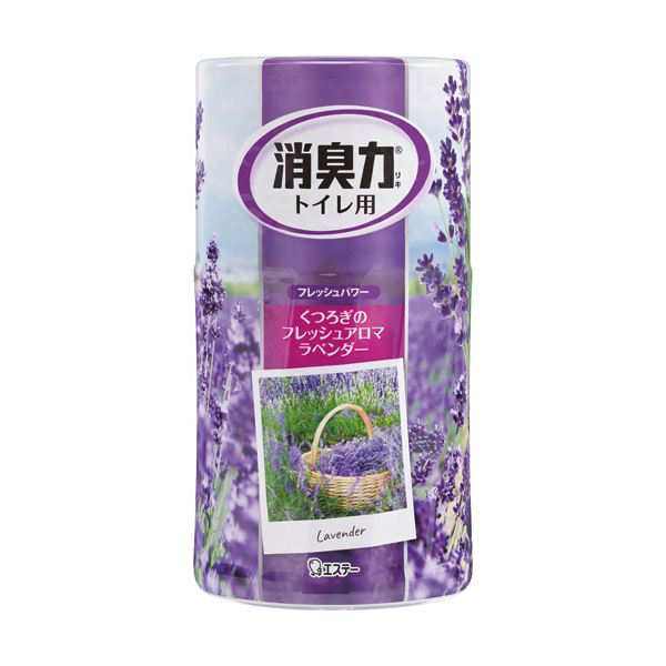 （まとめ）エステー トイレの消臭力 ラベンダー400ml 1セット（5個）【×5セット】 パワフルな消臭効果を持つ、ナノパウダー配合の秘密 トイレの芳香力 ラベンダー400ml 1セット（5個）【×5セット】 送料無料の通販は