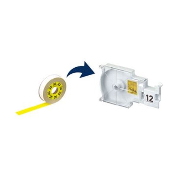 まとめ）カシオ ラテコ 詰替用テープ9mm×8m ピンク/黒文字 XB-9PK 1個【