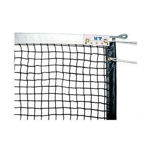 KTネット 全天候式ポリエチレンブレード 硬式テニスネット サイドポール挿入式 センターストラップ付き 日本製 国産 【サイズ：12.65×1.07m】 ブラック KT4263 黒 送料無料