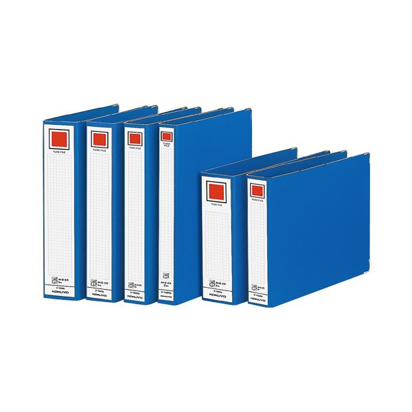 (まとめ) コクヨ チューブファイル Mタイプ 片開き A4タテ 400枚収容 背幅54mm 青 フ-1640B 1冊 【×30セット】 送料無料の通販は