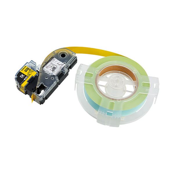 キングジム(KING JIM) テプラPROテープ 詰換用EXロングテープ 24mm 黄 SC24Y-EXR 大容量のロングテープでたっぷり使える 24mm幅の鮮やかな黄色テープ、テプラPROの詰換用EXロングテープ 送料無料