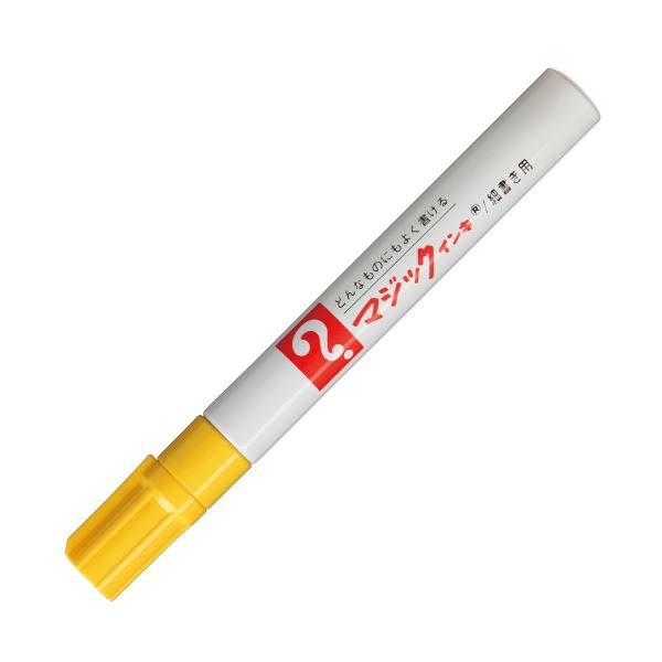 (まとめ) 寺西化学 油性マーカー マジックインキNo.500（細書き用） 黄 M500-T5 1本 【×100セット】