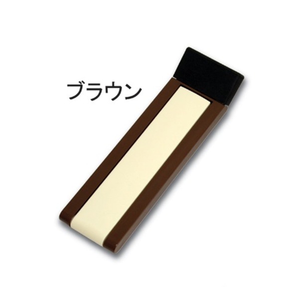 （まとめ） ノムラテック ドアストッパーF ブラウン 8086142 【×2セット】 茶