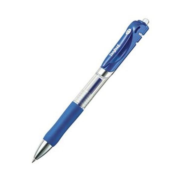 （まとめ）TANOSEE ノック式ゲルインクボールペン 0.5mm 青 1セット（10本）【×20セット】 送料無料