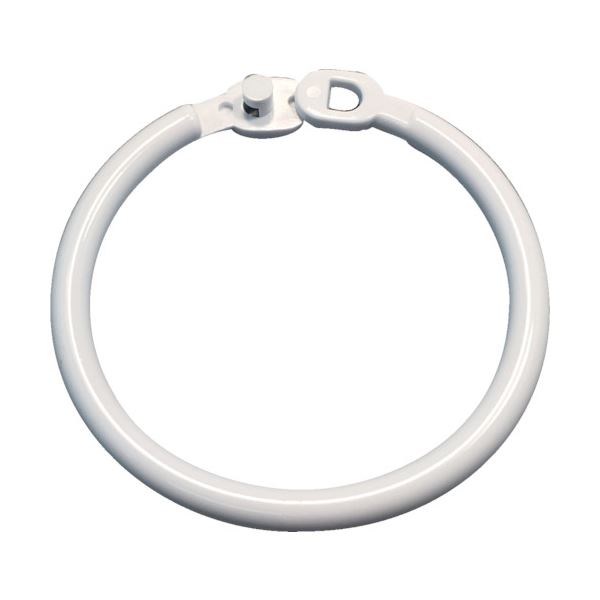 (まとめ) TRUSCO 樹脂製カードリング5.0mm×Φ50mm TKRJ-50 1パック（10個） 【×10セット】 自由自在 カードを抜き差しできる便利なリング 樹脂製カードリング5.0mm×Φ50mmのまとめパック（10個）が10セット 送料無料の通販は