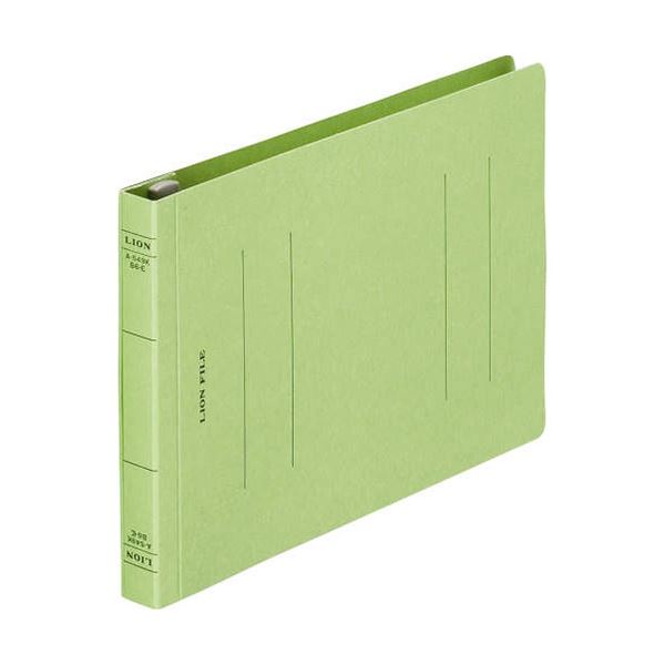 (まとめ) ライオン事務器 フラットファイル(環境)樹脂押え具 B6ヨコ 150枚収容 背幅18mm 緑 A-549KB6E 1セット(10冊) 【×5セット】 送料無料の通販は 7,627円