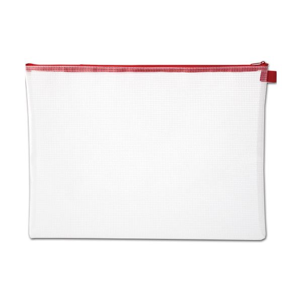 （まとめ）TANOSEE メッシュケース B4タテ305×ヨコ410mm 赤 1枚 【×10セット】 頑丈で持ちが良い 透明なメッシュケース （まとめ）TANOSEE メッシュケース B4サイズ 縦305×横410mm 赤 1枚 【×10セット】 送料無料の通販は