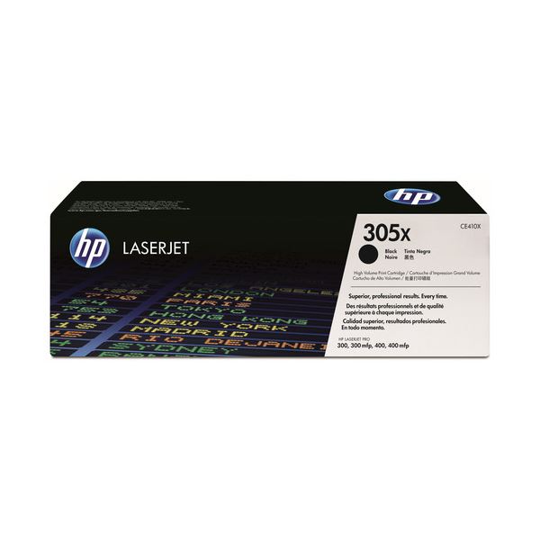 HP 305X トナーカートリッジ 黒 大容量 大型 CE410X 1個 高品質な印刷を実現する、大容量の黒トナーカートリッジ プリンターに最適なHP 305Xトナーカートリッジ CE410X、1個セット 送料無料
