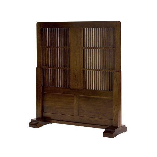 和風衝立/パーテーション 【幅900×奥行295×高さ1010mm】 木製 組立品 〔リビング ダイニング 和室 客室 客間〕 送料無料の通販は