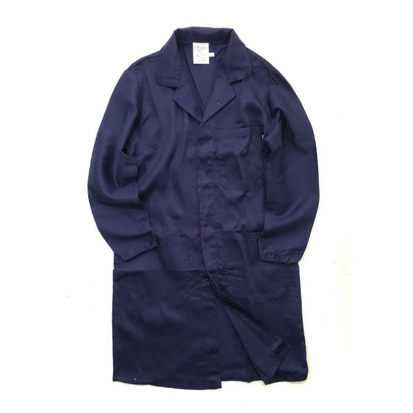 イタリア軍 放出 セキュリティー レディース コート 44 ネイビー コットン 伊軍 未使用 デッドストック ミリタリーウェア 軍モノ