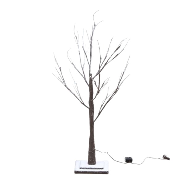 植物型 オブジェ 置物 約幅70×奥行70×高さ90cm ブラウン LEDスノーツリー インテリア雑貨 リビング 卓上 窓際 玄関 店舗 お店 茶 送料無料の通販は 8,121円