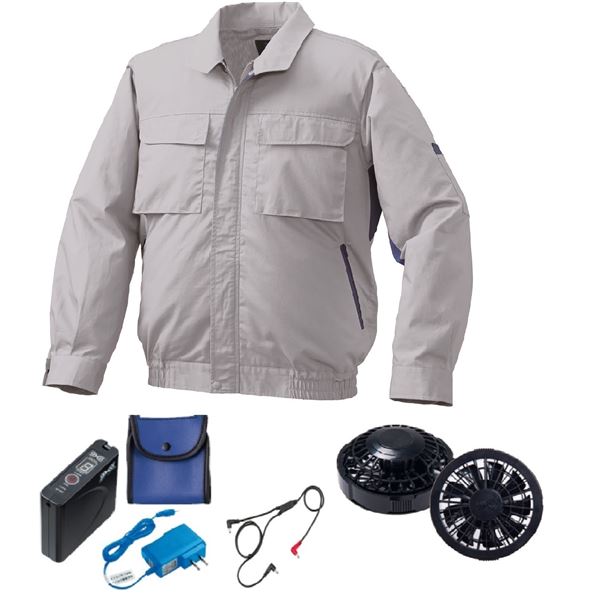 KU9055F 空調服 R 綿薄手 フルハーネス対応 FAN2200B・RD9261