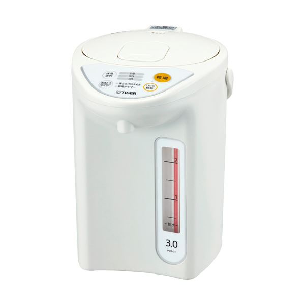 タイガー魔法瓶 マイコン電動ポット 3Lホワイト PDR-G301W 1台 白 蒸気を抑えた革新的な省エネ設計 驚きの蒸気量制御で快適な暮らしを実現 タイガー魔法瓶のマイコン電動ポット3Lホワイト、あなたの生活を一歩先へ導く最高のパートナー 白 送料無料