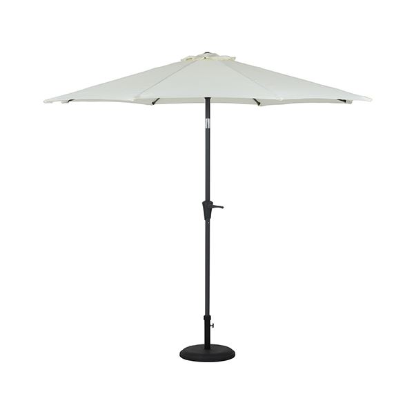 パラソル 約幅270cm アイボリー クランク式 日除け 簡単開閉 アルミパラソル ベランダ バルコニー テラス ウッドデッキ 庭 乳白色 送料無料の通販は 12,198円