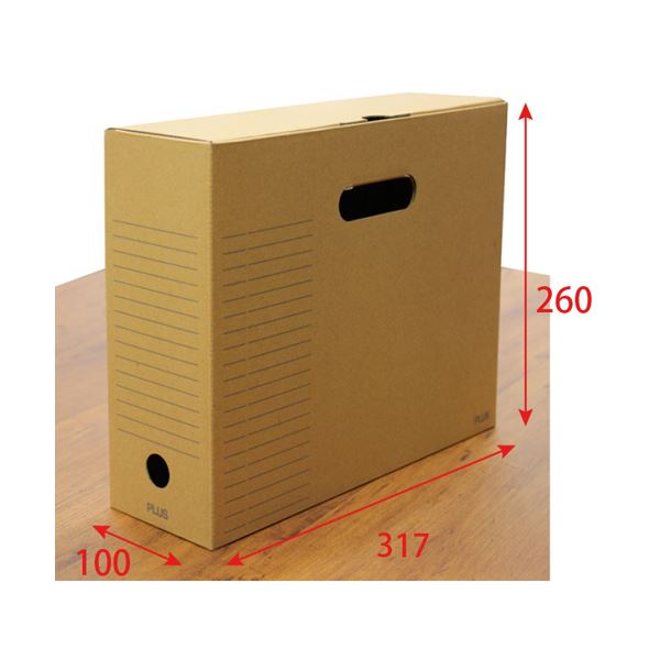 （まとめ）プラス ボックスファイル FL-081BF 蓋付 A4E〔×20セット〕 まとめ）プラス ボックスファイル・フタ付A4ヨコ 背幅100mm FL-081BF
