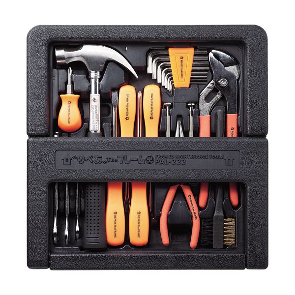 (まとめ）ベストツール りぺあ Theフレーム PAL-222 【×3セット】 作業のプロフェッショナルに贈る究極の工具セット パワフルなツール群が揃った究極の作業用品セット『マスターツールボックス PAL-222』×3セット 送料無料の通販は 23,318円