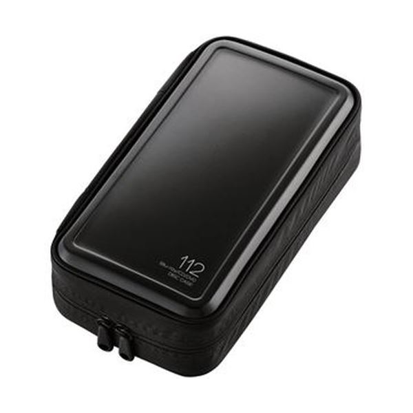 まとめ） Blu-ray・CD・DVD対応ファスナーケース 112枚整理 収納