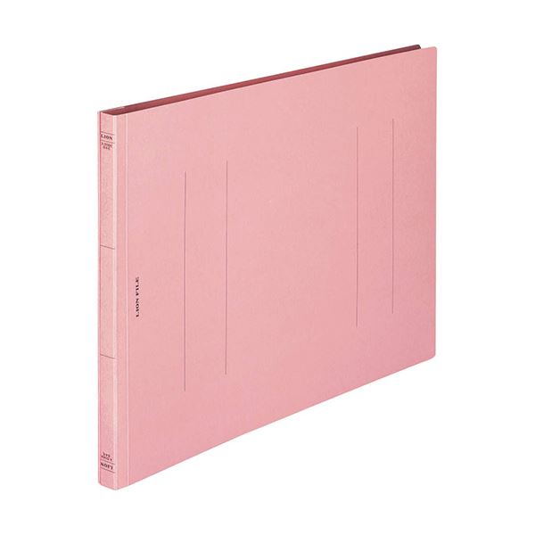 (まとめ) ライオン事務器 フラットファイル(環境) 樹脂押え具 B4ヨコ 150枚収容 背幅18mm ピンク A-506KB4E 1セット(10冊) 【×10セット】 送料無料の通販は 15,633円