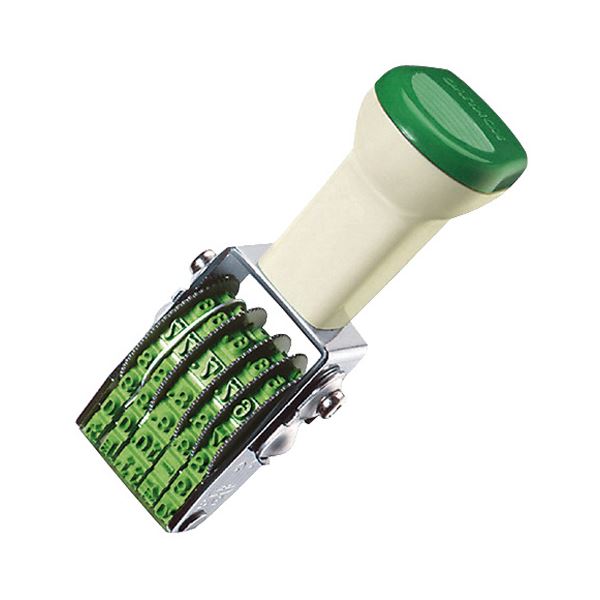 コクヨ 回転印 欧文日付 5号5連明朝体 IS-D5 1セット（12個） 鮮やかな押印と簡単な日付管理が可能な、進化した回転印 便利な5号5連明朝体、IS-D5 1セット（12個） 送料無料