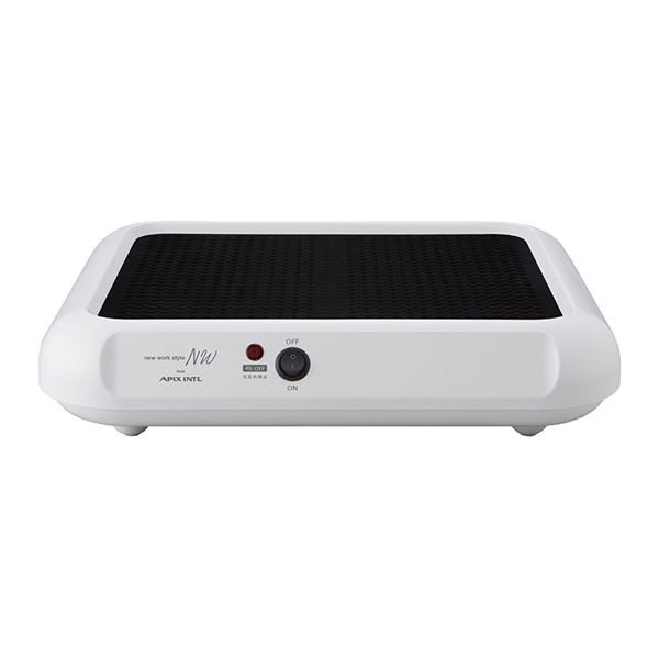 フットヒーター 足温器 約幅40×奥行35×高さ12.6cm ホワイト 無音 無排気 防滑用植毛加工 自動電源オフ リビング デスク (テーブル 机) 下 白 送料無料