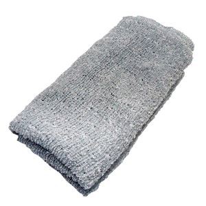〔180個セット〕 ナイロンタオル ボディタオル 約幅28×長さ100cm やわらか グレー ナイロン100％ あわゆき 浴室 風呂 バス用品 送料無料