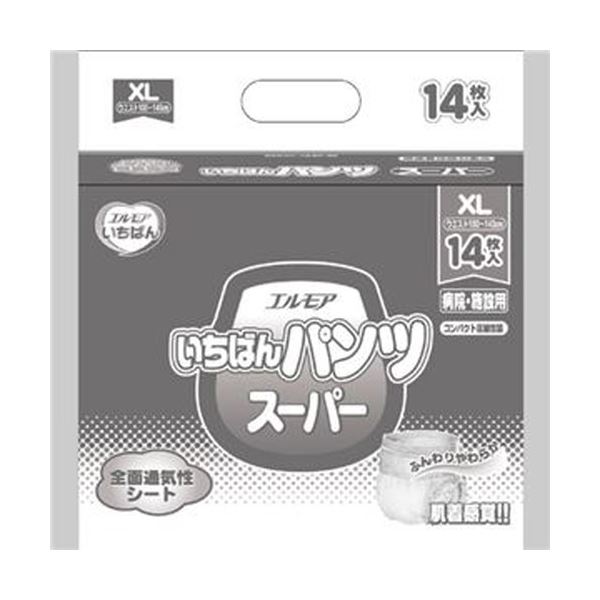 （まとめ）カミ商事 エルモア いちばん パンツスーパー XL 1パック（14枚）【×10セット】 長時間安心吸収＆消臭パンツ 臭いもシャットアウト 最高級パンツスーパーXL 14枚×10セット 送料無料 まとめ）カミ商事 エルモア いちばん パンツスーパー XL 1パック（14枚