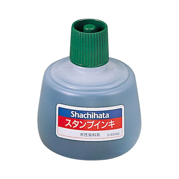 (まとめ) シヤチハタ スタンプインキゾルスタンプ台専用 大瓶 緑 S-3 1個 【×10セット】 送料無料の通販は 20,647円