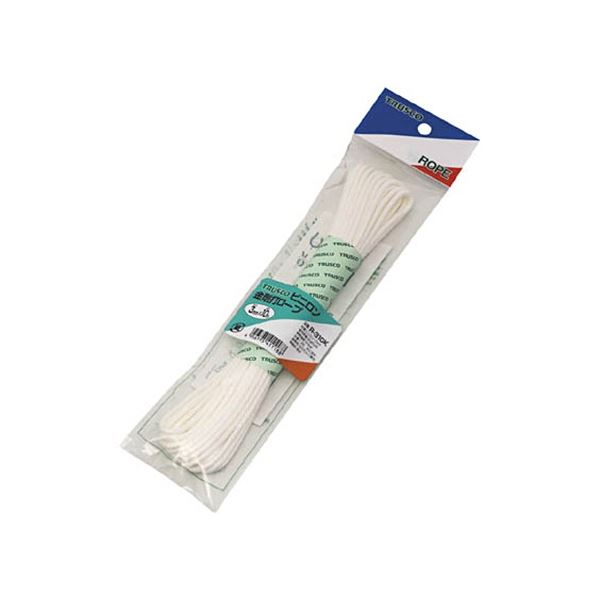 (まとめ) TRUSCO ビニロン金剛打ロープ 6mm×10m 白 R-610K 1巻 【×3セット】 送料無料の通販は 5,631円