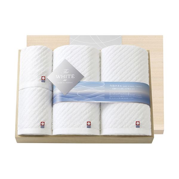 今治タオル 今治 ザ ホワイト 日本製 国産 バスタオル2P＆フェイスタオル2P（木箱入） L8039070 白 究極の白さを追求した、日本製バスタオル＆フェイスタオルの贅沢セット 木箱入りで贈り物にも最適 白 送料無料の通販は 8,406円