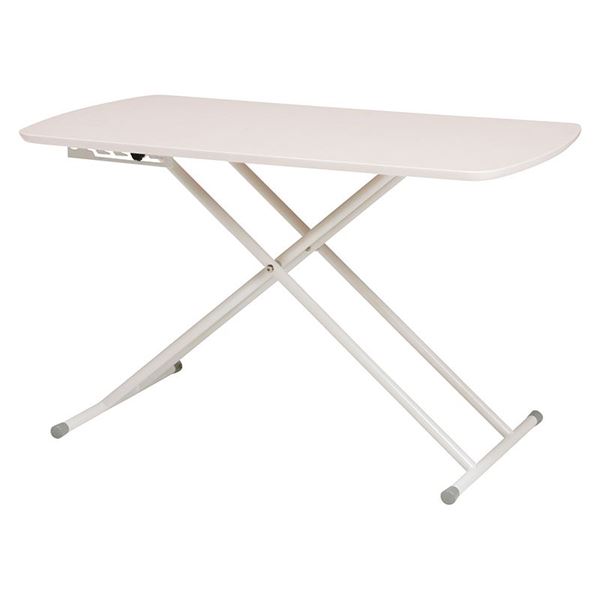 昇降テーブル 幅100 ホワイト テーブル 昇降式 センターテーブル 高さ