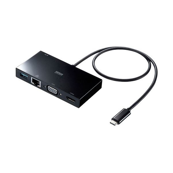 USBType-Cモバイルドッキングステーション ブラック USB-3TCH30BK 1台 黒 送料無料の通販は