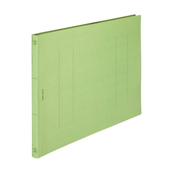 (まとめ) ライオン事務器 フラットファイル(環境)樹脂押え具 A3ヨコ 150枚収容 背幅18mm 緑 A-599KA3E 1セット(10冊) 【×3セット】 送料無料の通販は