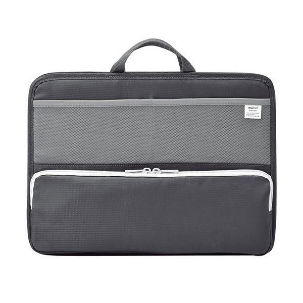 （まとめ）リヒトラブ SMART FITbright label スタンドポケット (ヨコ型) A4 ブラック A-7664-24 1個【×2セット】 黒 送料無料の通販は