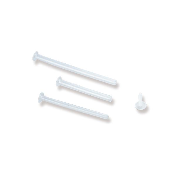 （まとめ）ライオン事務器 ポリファスナーパイプ（80mm）100本+ヘッド100個 PF-80E 1パック【×2セット】 送料無料の通販はその他ファイル・バインダー