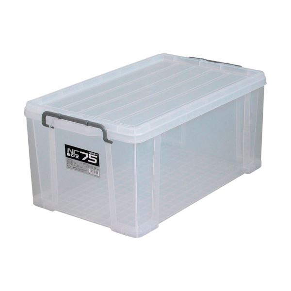 アステージ NCボックス #75NC-75 1個 【×10セット】 透明感溢れる自然なカラーで、中身が一目瞭然 見やすさ抜群のアステージクリアボックス #75NC-75 使い勝手も◎なので、1個では物足りない方には10セットがおすすめです 送料無料の通販は