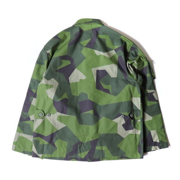 スウェーデン軍 BDU Battle Dress Uniform M90 グリーンカモ ジャケット 復刻 S 綿混 ミリタリーウェア ミリタリージャケット 緑 送料無料の通販は
