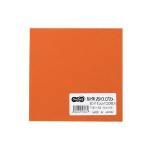 (まとめ) TANOSEE 単色おりがみ ちゃ 1パック（100枚） 【×30セット】 送料無料の通販は