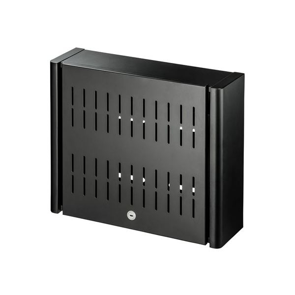 VESA取付けセキュリティボックス MR-VESA10【組立品】 モニタ裏のスッキリ収納を実現 VESA取り付け可能なHDDボックスでデスク周りを整理整頓 セキュリティもバッチリ 組み立て式のサンワサプライ MR-VESA10 送料無料の通販は