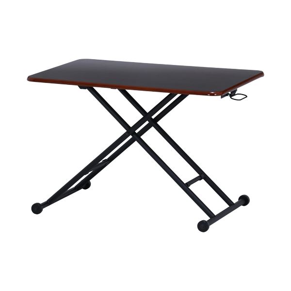 昇降式テーブル センターテーブル 約幅90cm PU ブラウン キャスター付 移動可能 車輪付き き 金属 スチール サイドテーブル エンドテーブル コーナーテーブル 小型 脇台 机 リビング ダイニング 茶 送料無料の通販は 16,708円