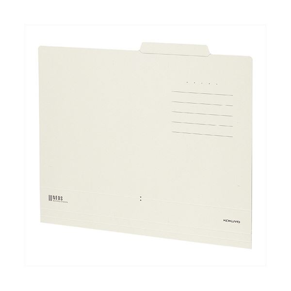 （まとめ）コクヨ 個別フォルダー(NEOS) A4オフホワイト A4-NEIF-W 1セット(10冊)【×3セット】 白 送料無料の通販は