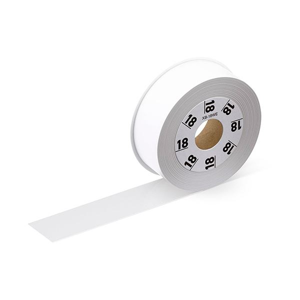 （まとめ）カシオ ラテコ 詰替用テープ6mm×8m 白/黒文字 XB-6WE 1個〔×10セット〕