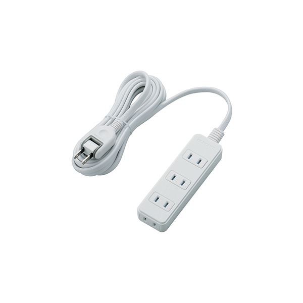 【5個セット】 シャッタータップ/4個口/3m/ホワイト T-ST02N-2430WHX5 白 送料無料の通販は