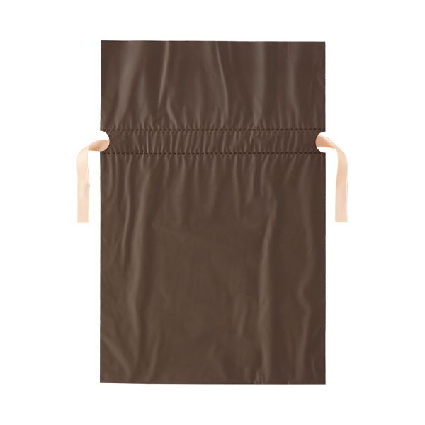 （まとめ）店研創意 ストア・エキスプレス 梨地リボン付ギフトバッグ ブラウン 24cm 1パック（20枚） 【×3セット】 茶 送料無料の通販は 5,624円