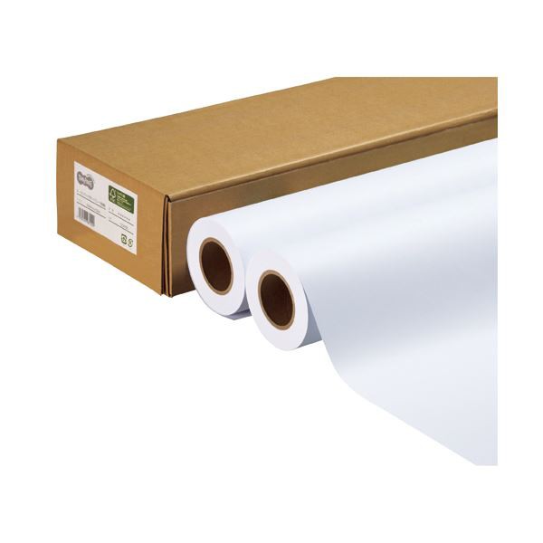 まとめ) TANOSEE ハイグレード普通紙 A2ロール 420mm×50m 1箱（2