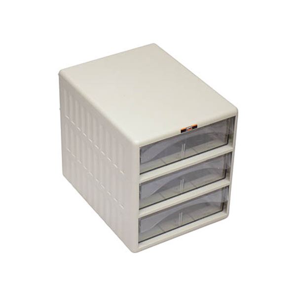 TRUSCO レターケース 引き出しA4 深型3段 TOA4-W3 1台 送料無料の通販は