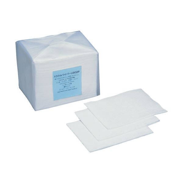 橋本クロス ミラクルワイパー 2ツ折中厚手 200×400mm US02P 1ケース（2400枚：200枚×12パック） 送料無料の通販は